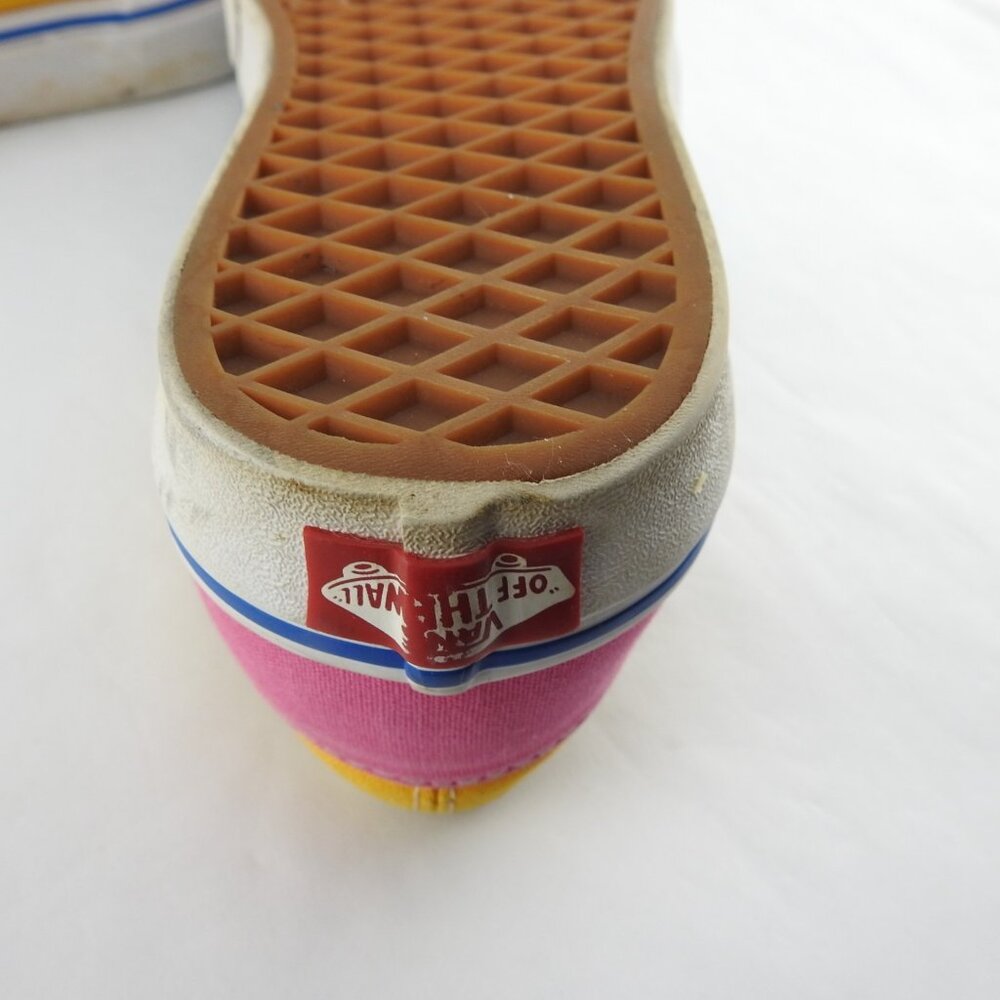 VANS  721356 Old School Shoes Sneakers Womens 8 Mens 6.5 Colorblock Canvas Blue - Picture 9 of 9